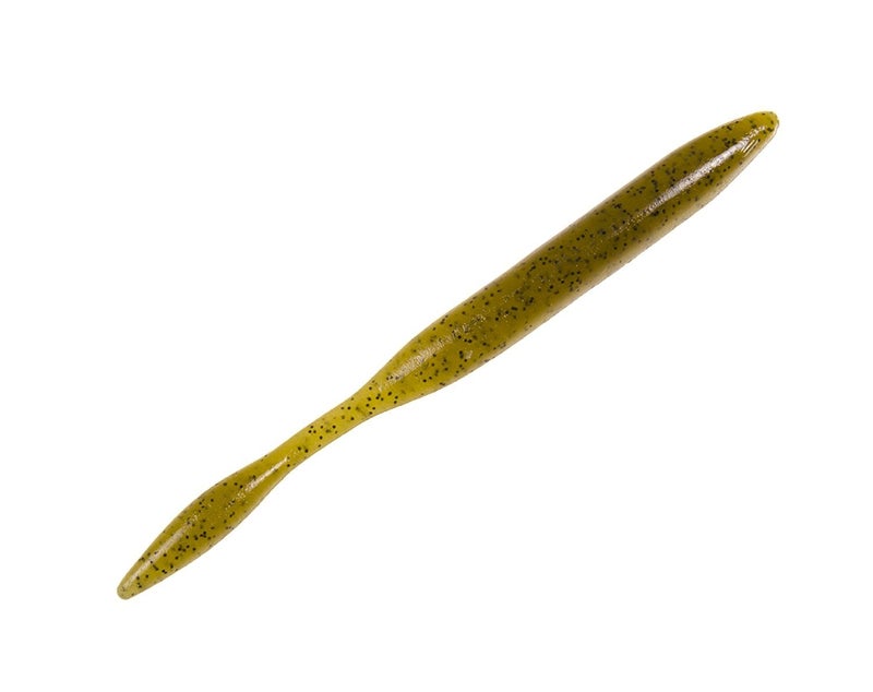 Strike King KVD Dream Shot Fishing Lure, Soft Plastic Worm, Hinged Tail Section, Coffee Scent, Salt Impregnated, Open Pour Technology - Image 3
